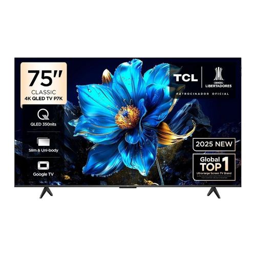 TV TCL 75" QLED 4K Ultra HD 75P7K