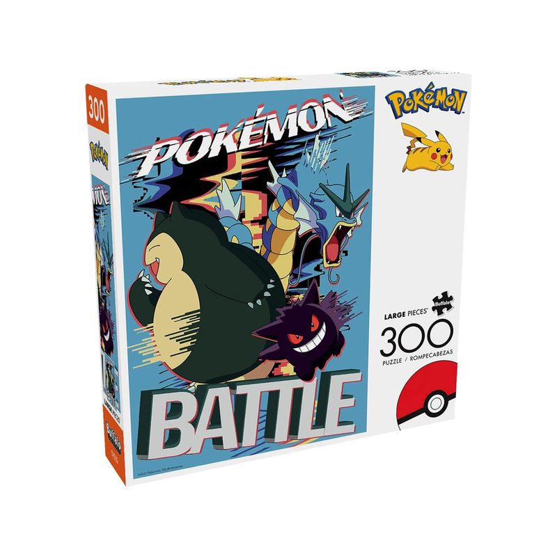 Pokemon-Rompecabezas-300-piezas-Snorlax-Gyarados-Gengar