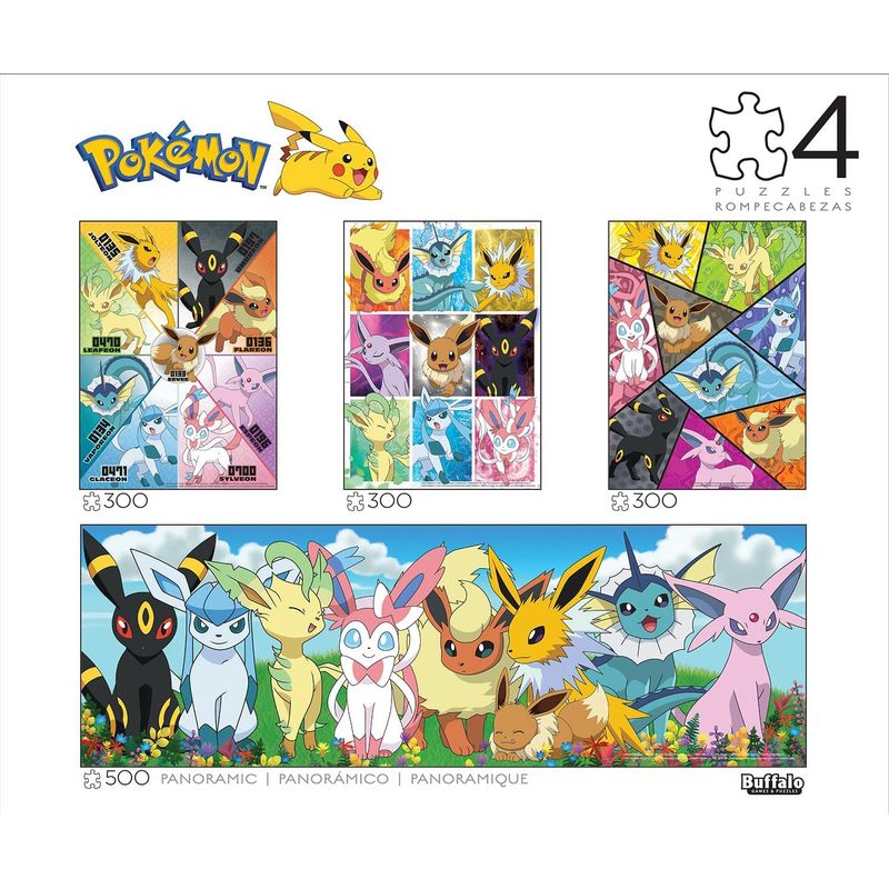 ---	-Pokemon-Rompecabeza-Eevee-Y-Evoluciones-Pack-de-4