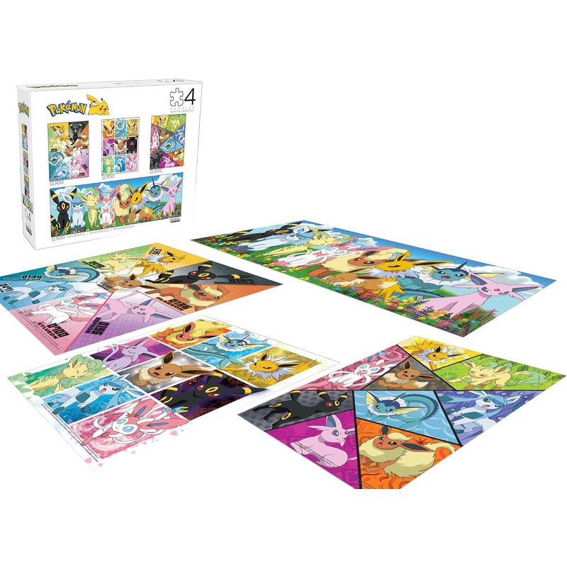---	-Pokemon-Rompecabeza-Eevee-Y-Evoluciones-Pack-de-4