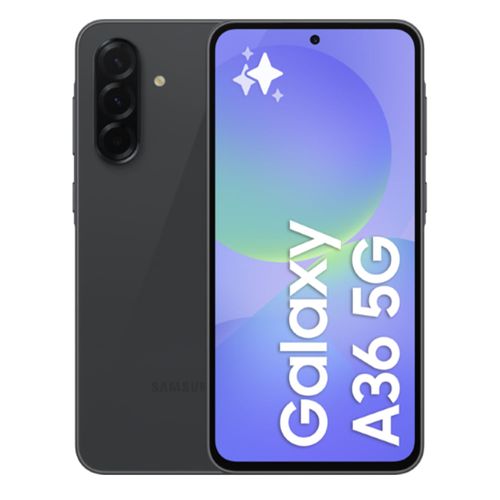 Celular Samsung Galaxy A36 5G 256GB, 8GB RAM, cámara principal 50MP + 8MP + 5MP, frontal 12MP, 6.7", negro