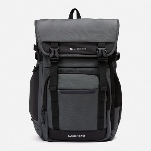 Mochila New Athletic Atlas71 Plomo Con Negro Unisex