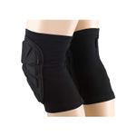 RODILLERAS-DEPORTIVA--ACOLCHADA-PROTECTORA-VOLEY-FUTBOL-BASQUET-COLOR-NEGRO-TALLA-S-