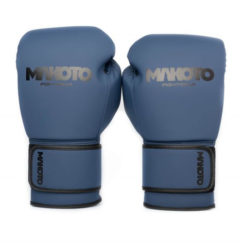 Guantes de Boxeo Makoto Basic Mate Azul - 100% Poliuretano - 14oz