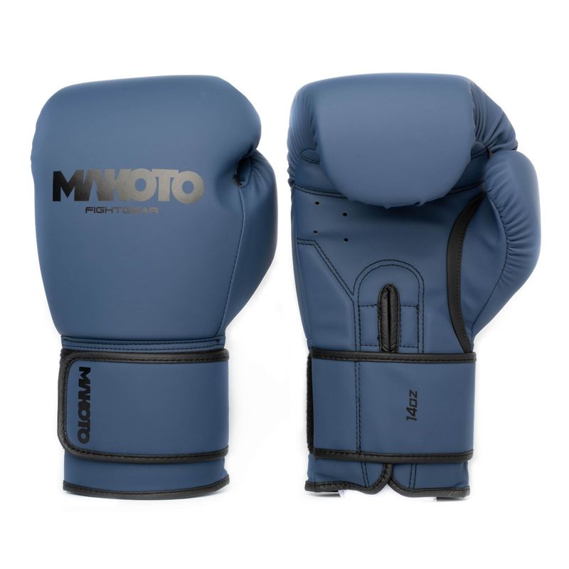 Guantes-de-Boxeo-Makoto-Basic-Mate-Azul---100--Poliuretano---14oz