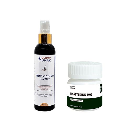 MINOXIDIL 5% LIQUIDO 120ML + Finasteride 1mg x 60 Caps