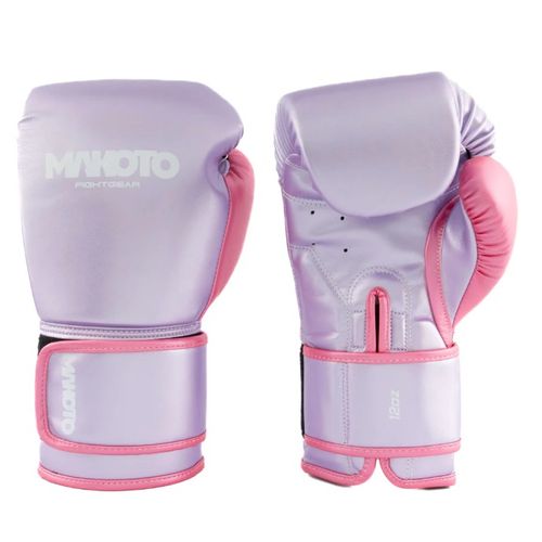 GUANTES DE BOXEO MAKOTO BASIC LILA MATELICO - 12OZ