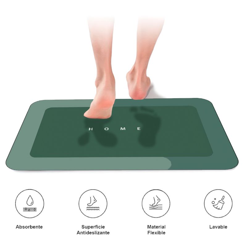 Alfombra-Antideslizante-para-Piso-Tapete-de-Baño-N35-Verde