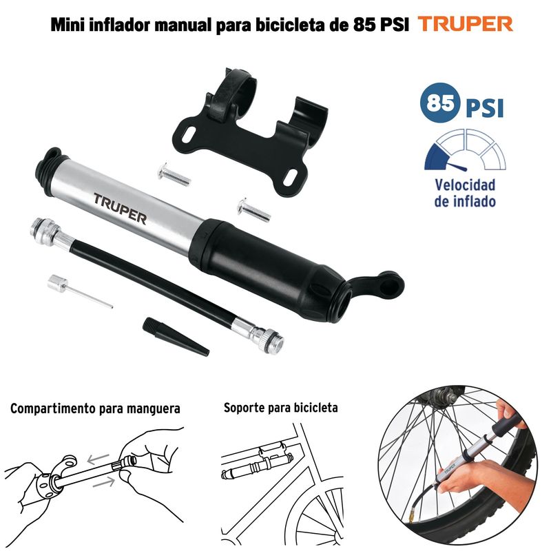 Combo-Candado-cadena----Mini-inflador-para-bicicleta