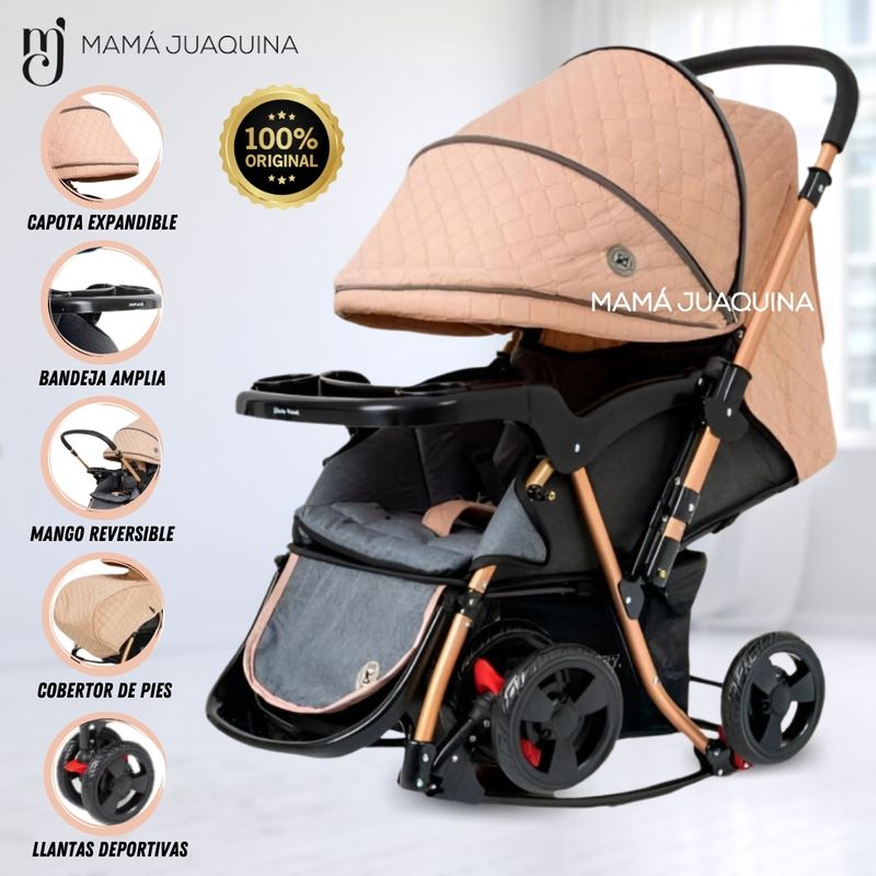 Coche-Cuna-Mecedora-de-Lujo-«GRAND-ROYCE»-Beige-