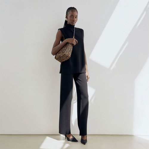 Polo Sfera Mujer Cuello Perkins Negro