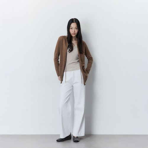 Chompa Sfera Mujer Larga Capucha Camel