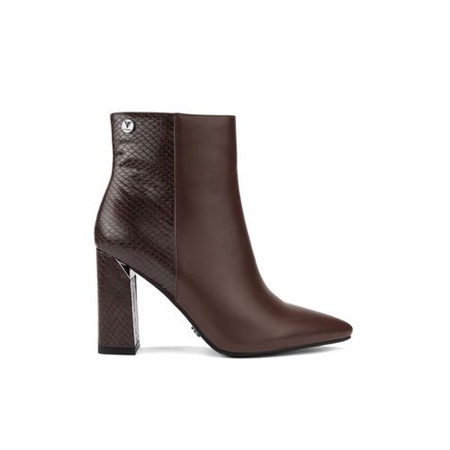 Botines Via Uno Mujer Bk76-H651 Marron