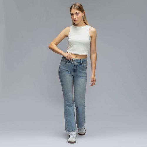 Jean Mujer Hypnotic Button