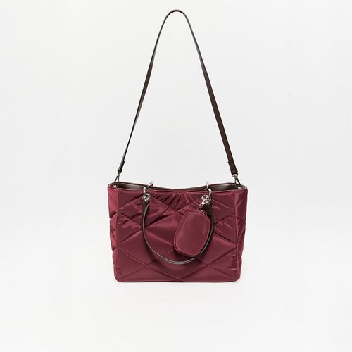 Cartera Sfera Mujer Glossy Burdeos