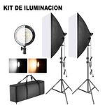 KIT-DE-ILUMINACION-2-LEDS---PARANTE---SOFTBOXS---MALETIN