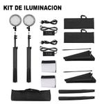 KIT-DE-ILUMINACION-2-LEDS---PARANTE---SOFTBOXS---MALETIN
