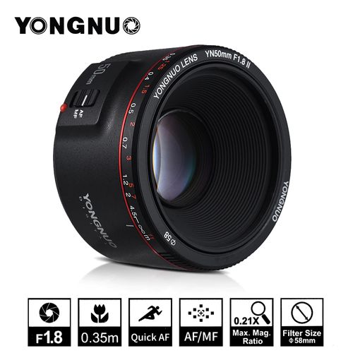 LENTE YONGNUO YN50mm F1.8 II CANON