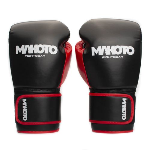 GUANTES DE BOXEO MAKOTO BASIC NEGRO/ROJO - 14OZ