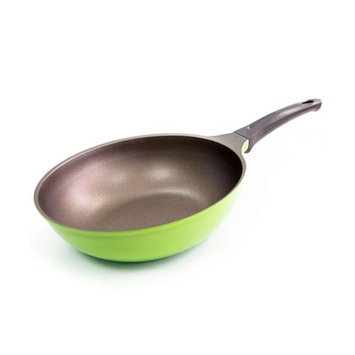 Sarten Wok Antiadherente Roichen 28cm Verde Natural 10854
