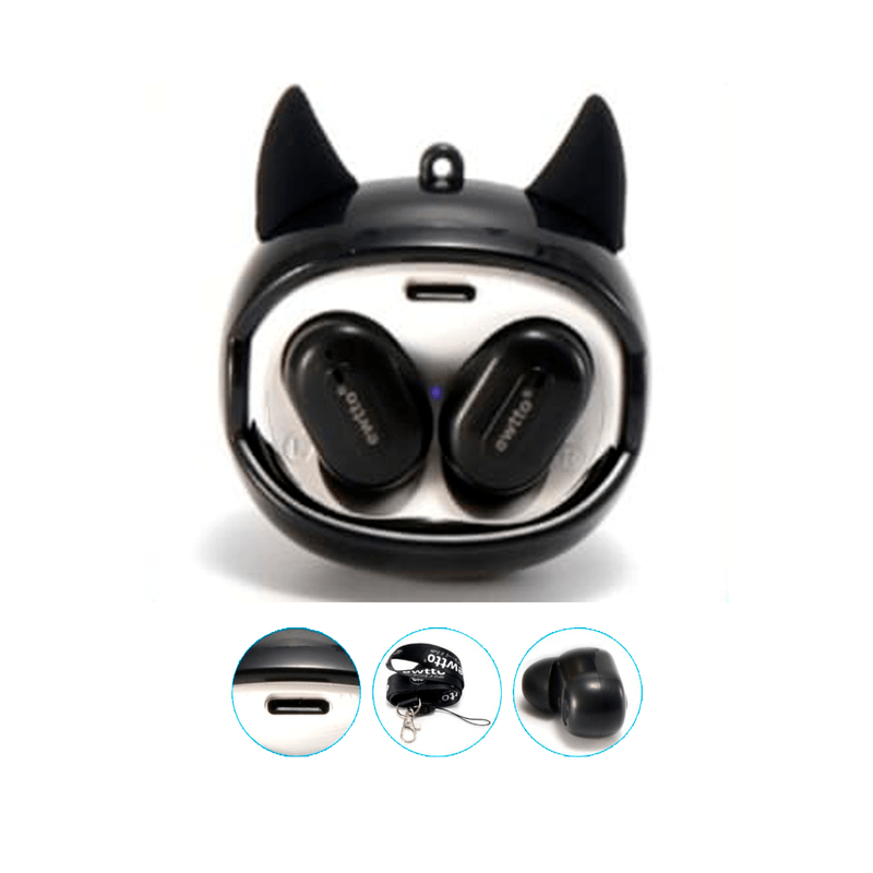 Audifonos-Bluetooth-Ewtto-Lobo-Plomo-Rostro-Intercambiable-360°
