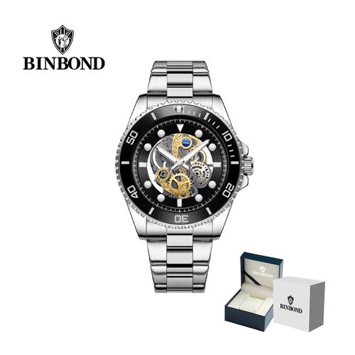 Reloj BINBOND para Hombre - Plata/Negro