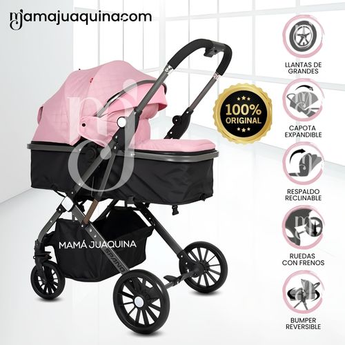 Coche Moisés de Lujo «STANLIE» Edición Limitada Rosa