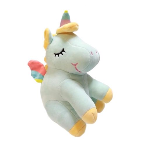 Unicornio Bb Verde C/Alitas Antialérgico 24cm