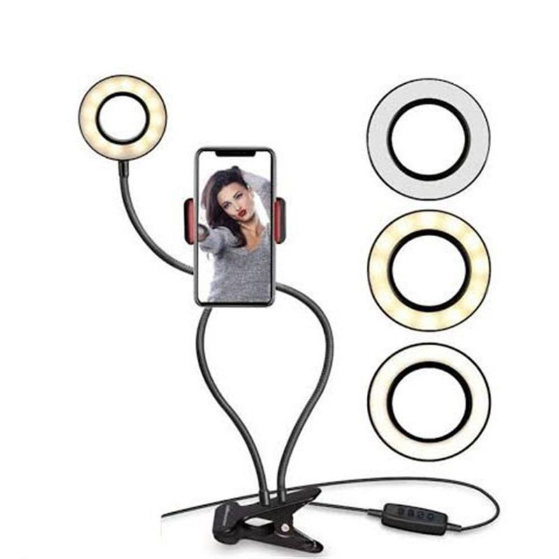Aro-de-Luz-Led-con-Clip-y-Soporte-para-Celular---Selfie---Video-