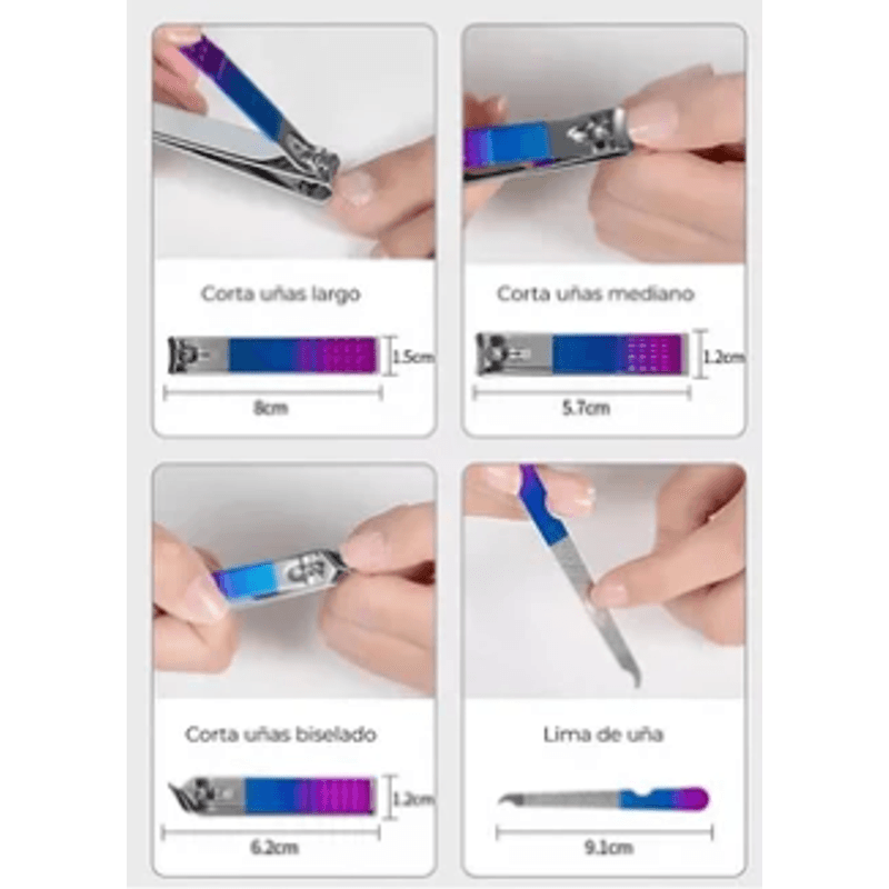 Set-Manicure-Pedicura-Acero-Inoxidable-cortauñas15-Piezas