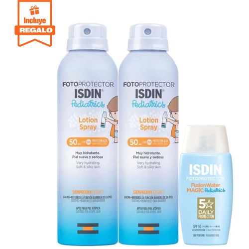 Fotoprotector Pediatrico Fusion Water 50ml + 2 Lotion Spray 250ml