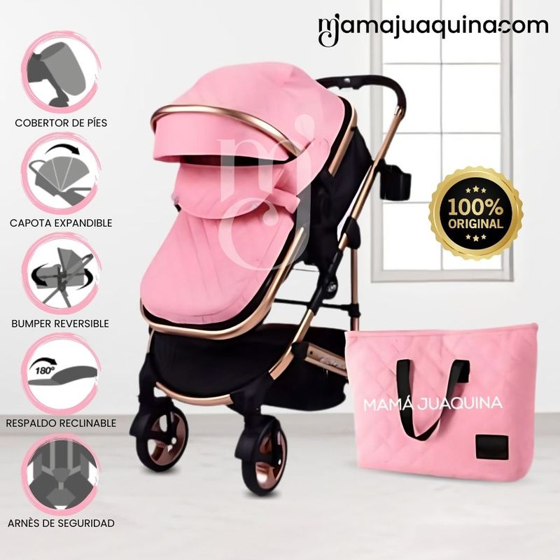 COCHE-MOISES-DEPORTIVO-BABY-CAM-«BERLIN»-ROSADO