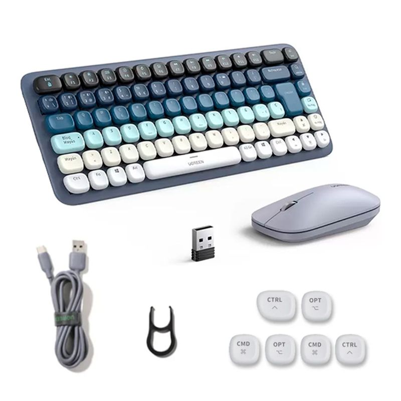 Kit-teclado-y-Mouse-inalambrico-UGREEN-bluetooth-50-24Hz-español