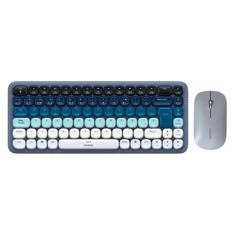 Kit-teclado-y-Mouse-inalambrico-UGREEN-bluetooth-50-24Hz-español