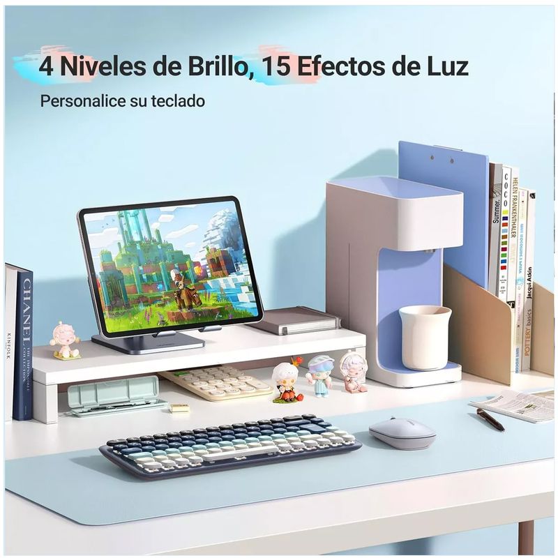 Kit-teclado-y-Mouse-inalambrico-UGREEN-bluetooth-50-24Hz-español