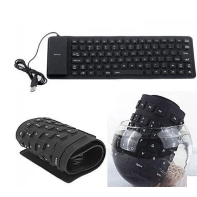Teclado-Flexible-Siliconado-WB-86-impermeable-contra-polvo-USB---NEGRO