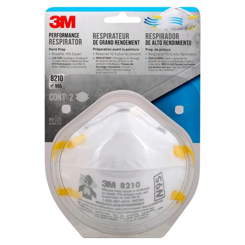Mascarilla De Alto Rendimiento 3M 8210 X2