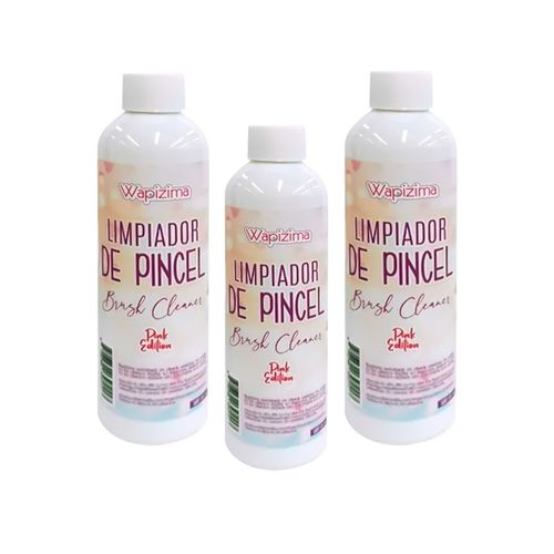 Wapizima Limpiador De Pincel Pink Edition 125ml 3Uni