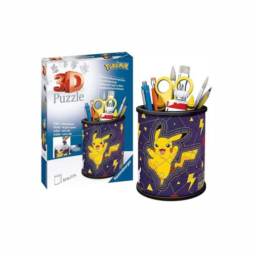 Pokemon Rompecabeza 3D Pikachu PortaLapiceros