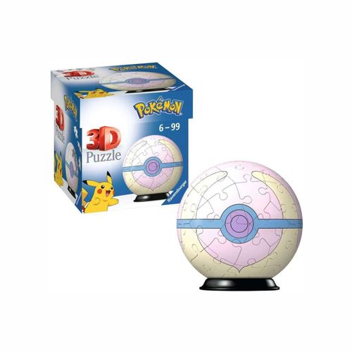 Pokemon Rompecabeza Healing Ball 3D 54 Piezas
