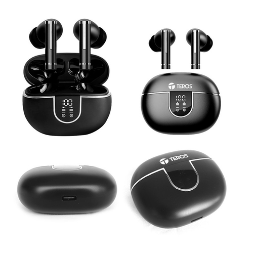Audífonos Inalámbricos Teros Te8075N Negro