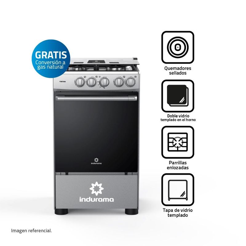 Cocina-Indurama-de-4-Hornillas-Fontana
