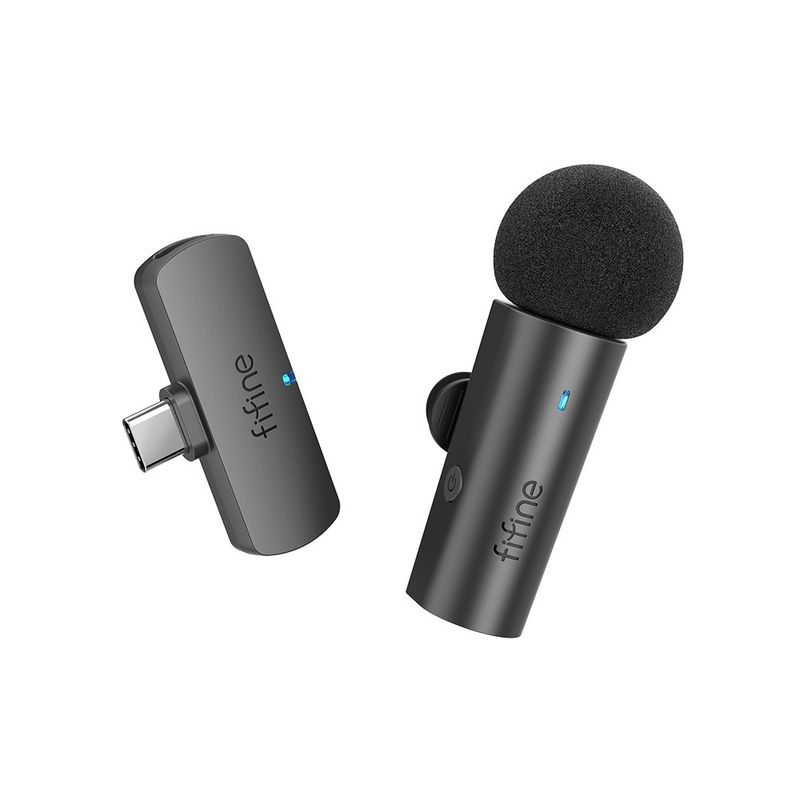 Fifine---Microfono-Lavalier-M6-Wireless-Type-C-Omnidireccional