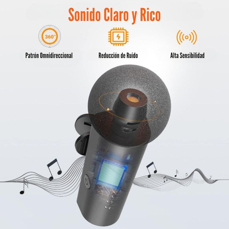 Fifine---Microfono-Lavalier-M6-Wireless-Type-C-Omnidireccional