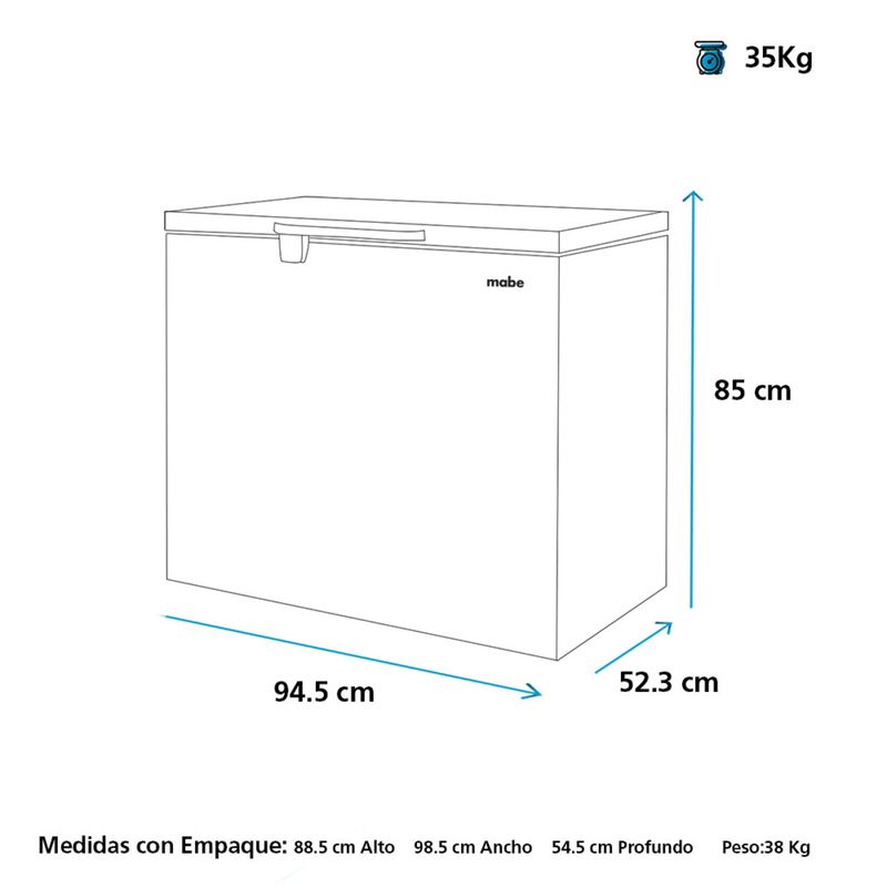 Congeladora-Horizontal-290-Ltrs-Blanco-Mabe-CHM300PB2
