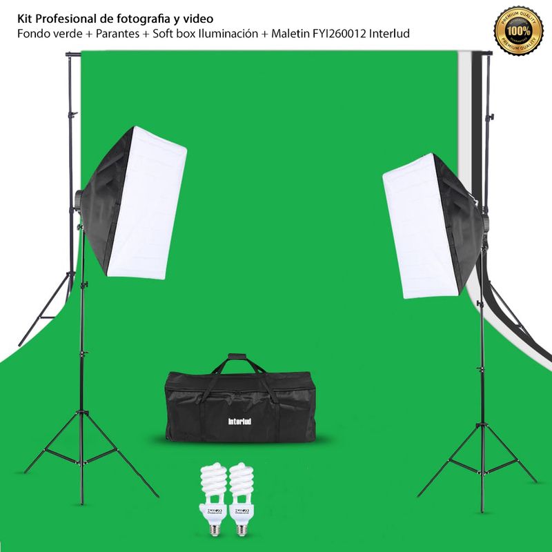 Kit-Profesional-de-Fotografia-y-Video-Fondo-Verde---Parantes---Soft-Box-Iluminacion---Maletin-FYI260012 Interlud