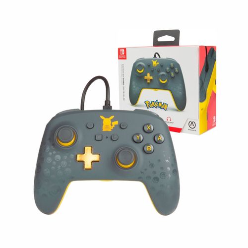 Mando Nintendo Pikachu Gris Power A