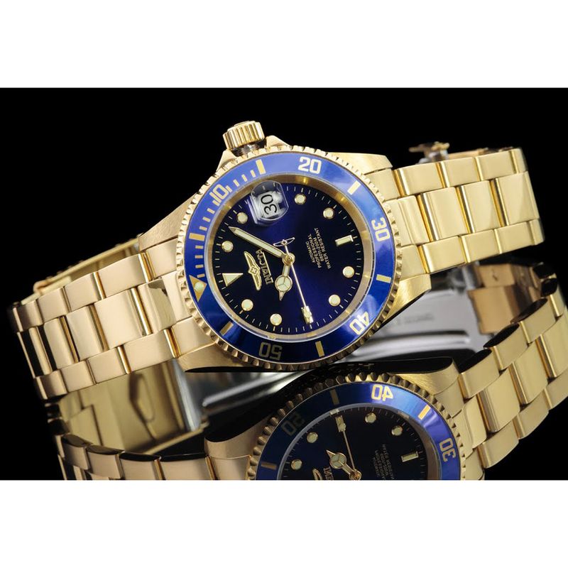 Reloj-Invicta-Pro-Diver-8930OB-Automatico-Fecha-Acero-Inoxidable-Dorado-Azul