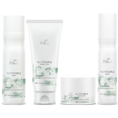 Shampoo + Acondicionador + Mascarilla + Spray Wella Nutricurls