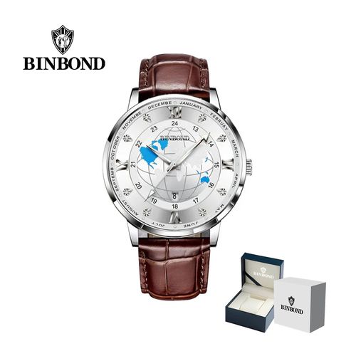 Reloj BINBOND para Hombre - Blanco - Cuero